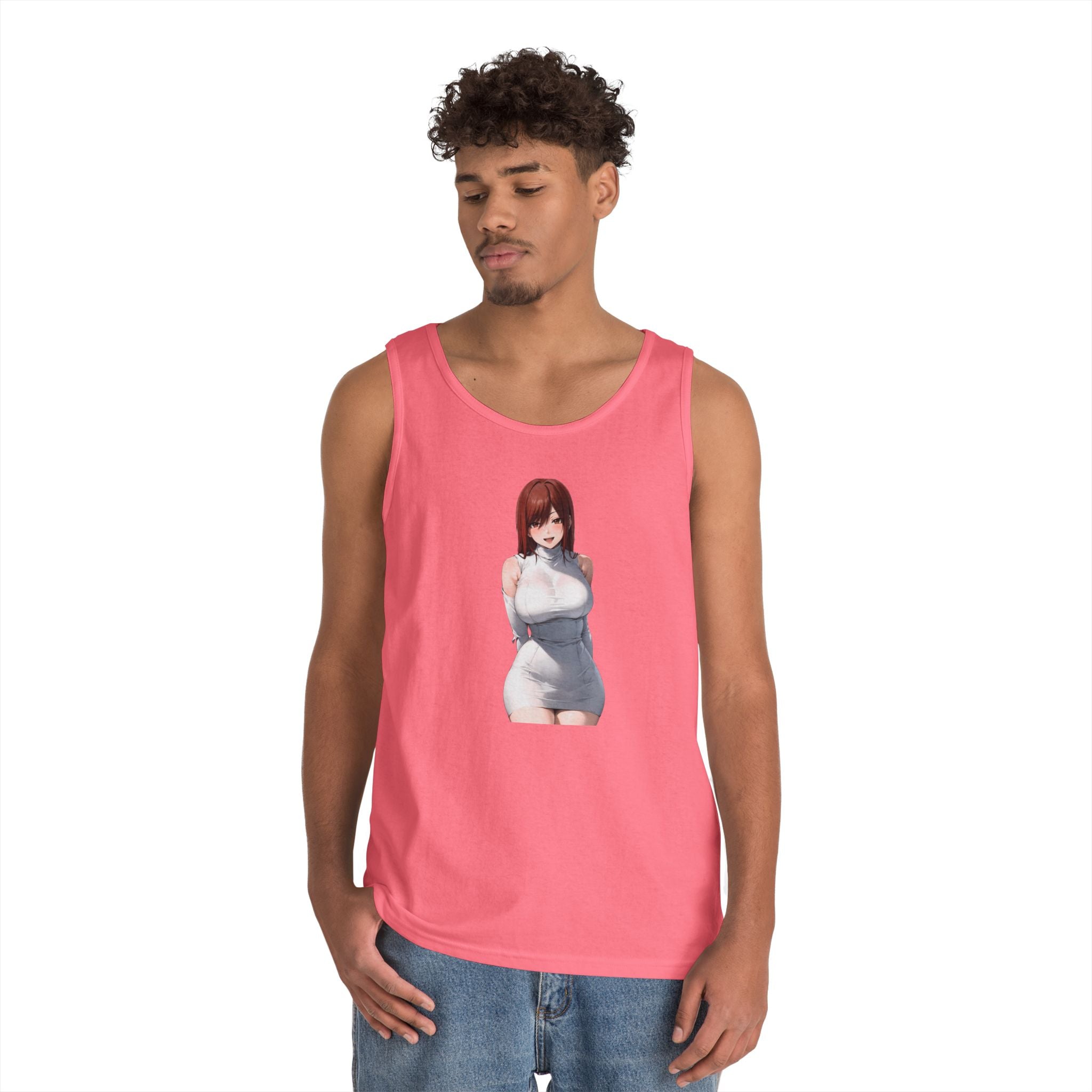 Ezra Scarlet Charming White Dress Anime Heavy Cotton Tank Top