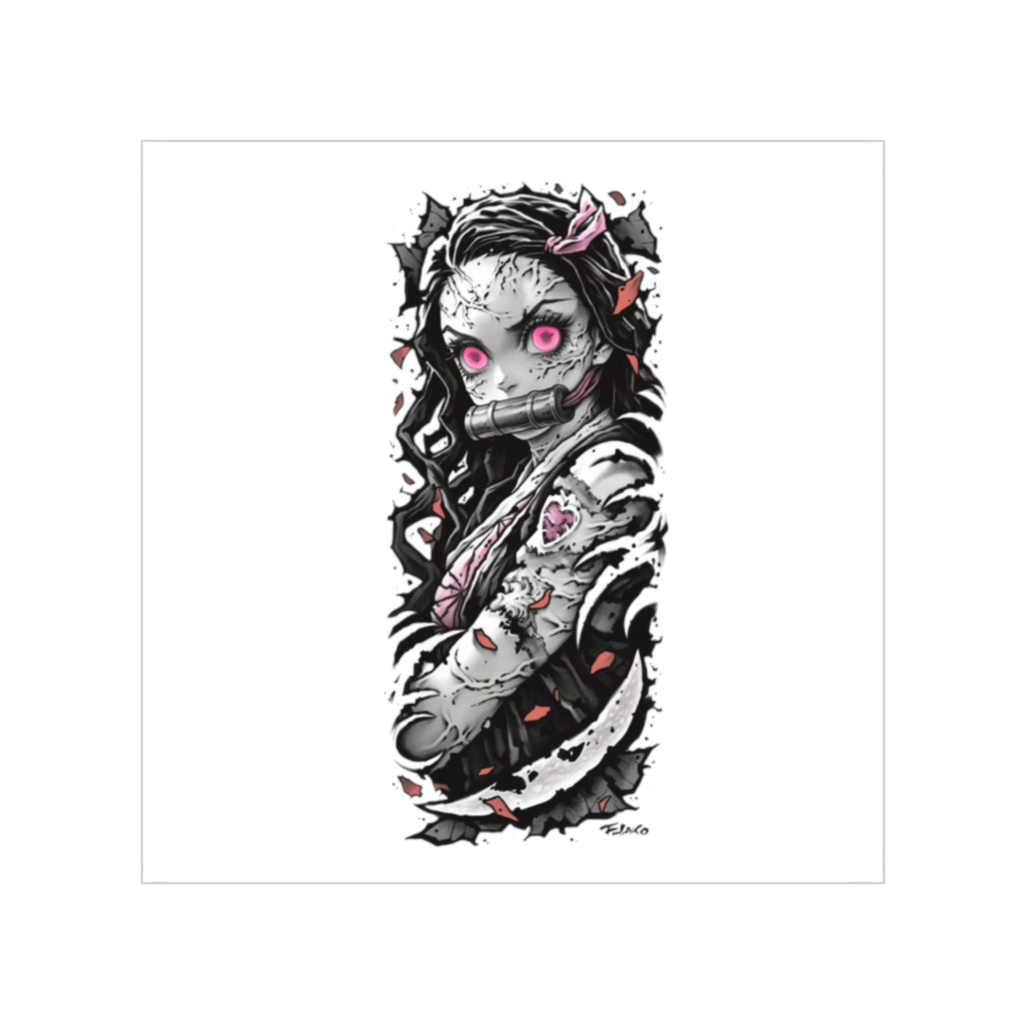 Nezuko Angry Waifu Sticker