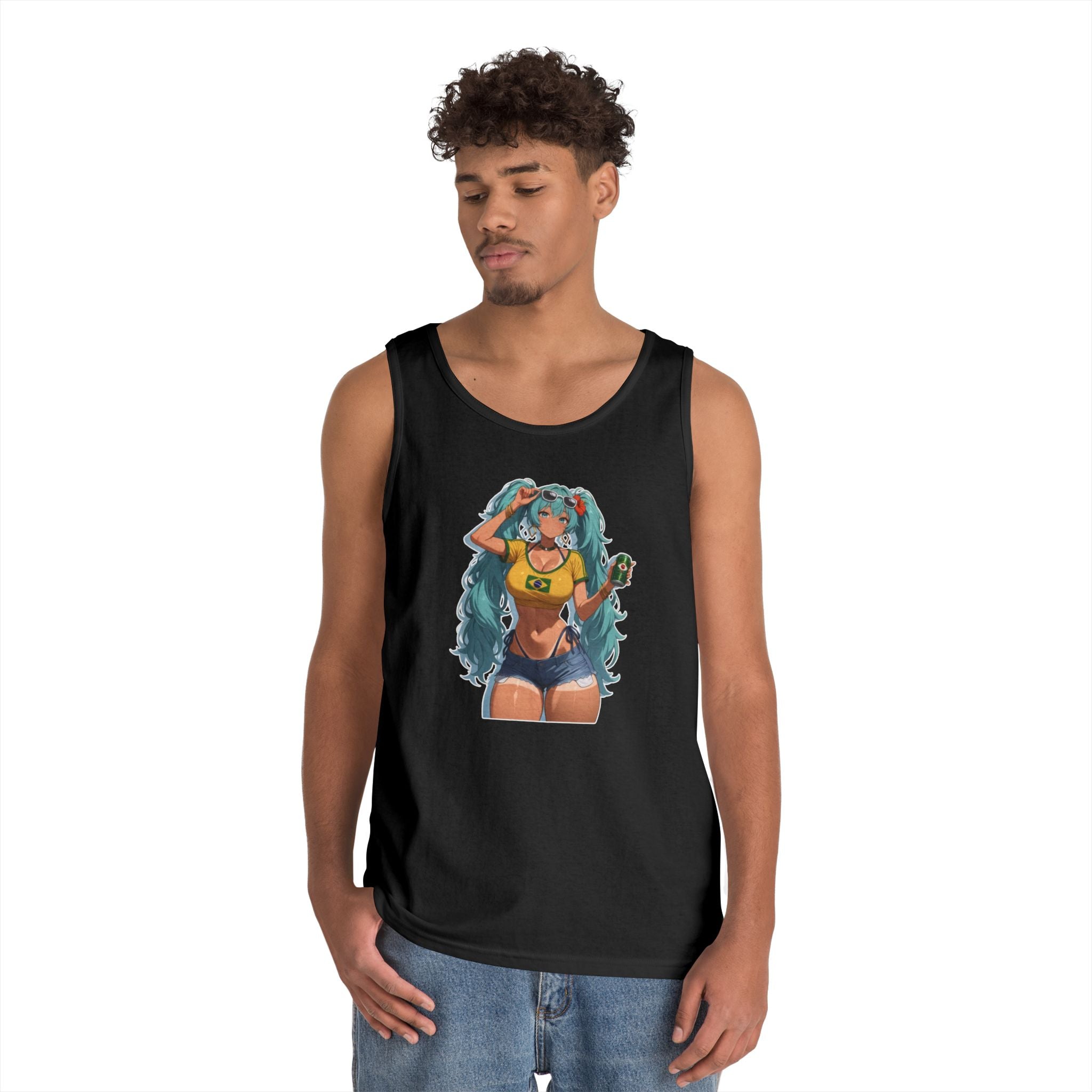 Hatsune Miku Brazil Girl Heavy Cotton Tank Top