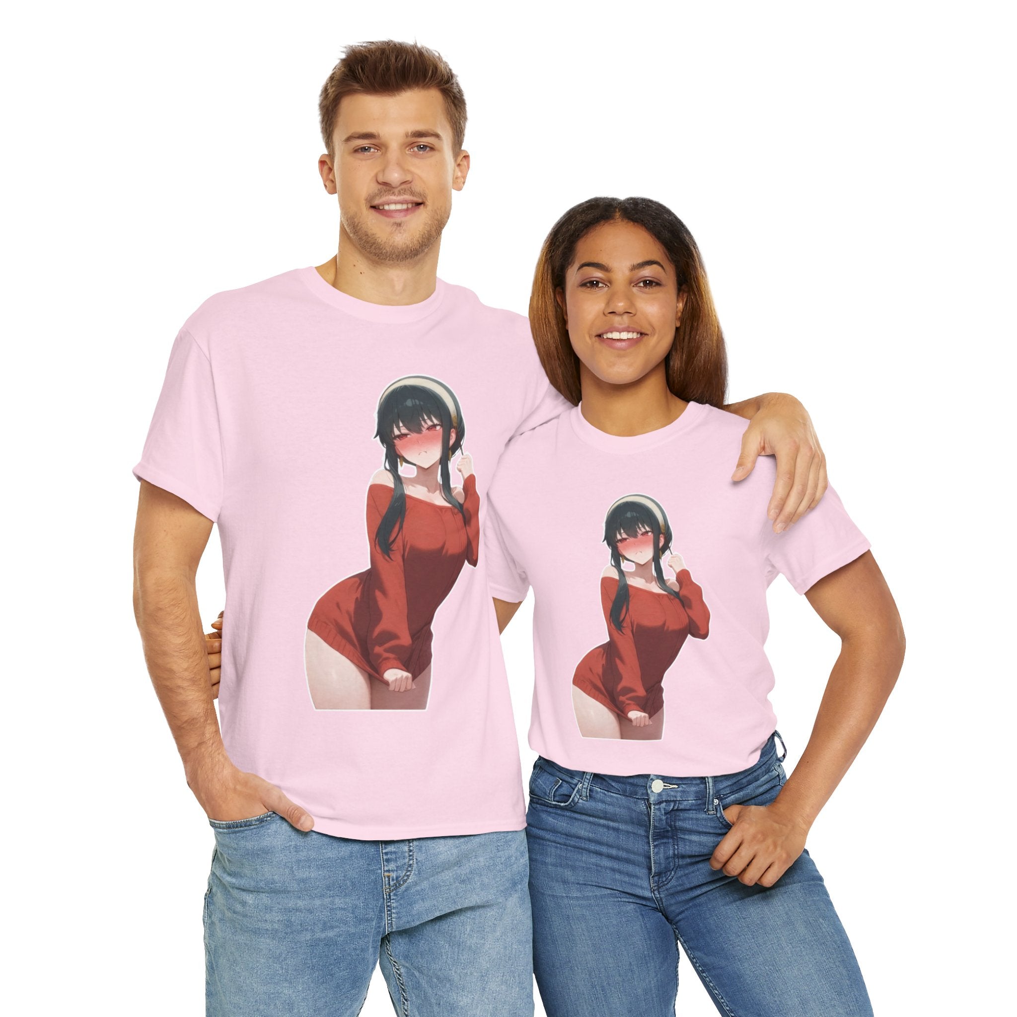 Yor Forger Blushing Waifu Unisex Heavy Cotton Tee