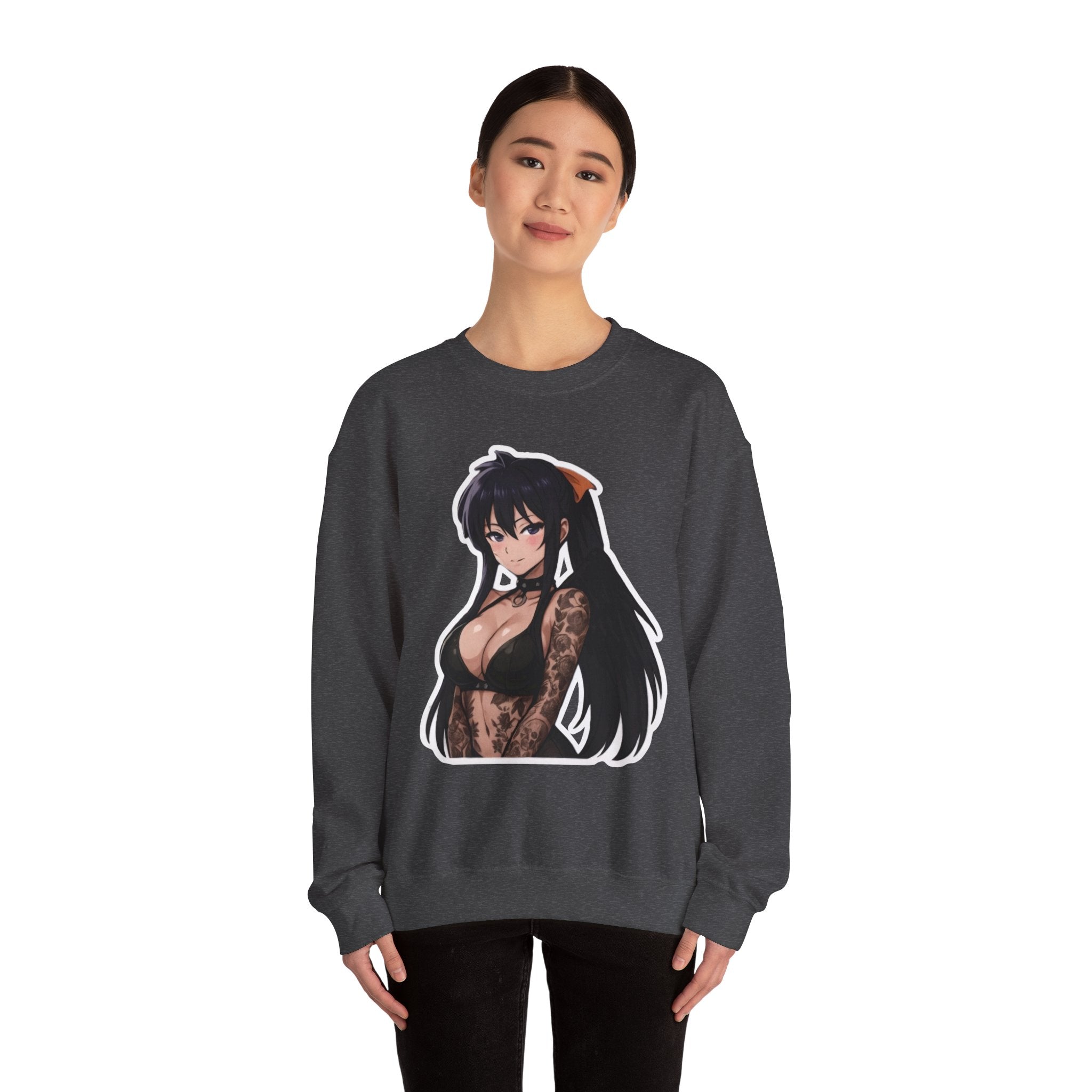 Akeno Himejima Unisex Heavy Blend™ Crewneck Sweatshirt