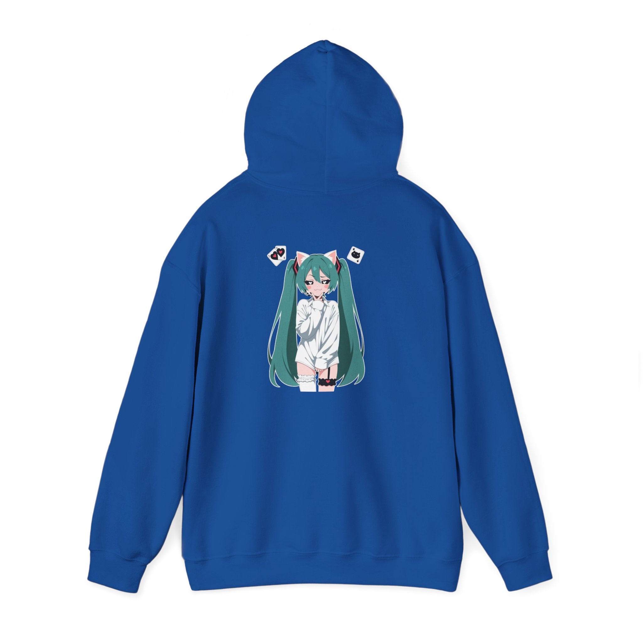Hatsune Miku Catgirl Cute Unisex Heavy Blend™ Hooded Sweatshirt
