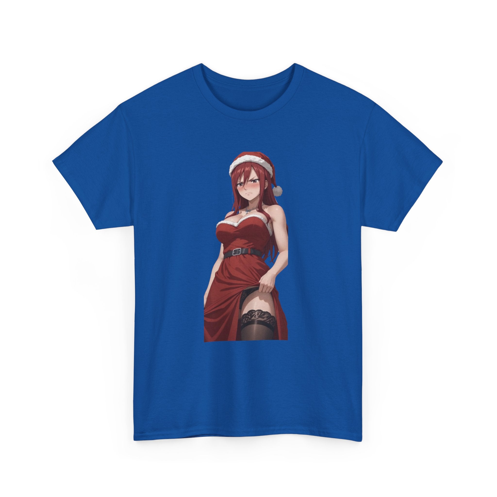 Ezra Scarlet Christmas Themed Angry Anime Unisex Heavy Cotton Tee