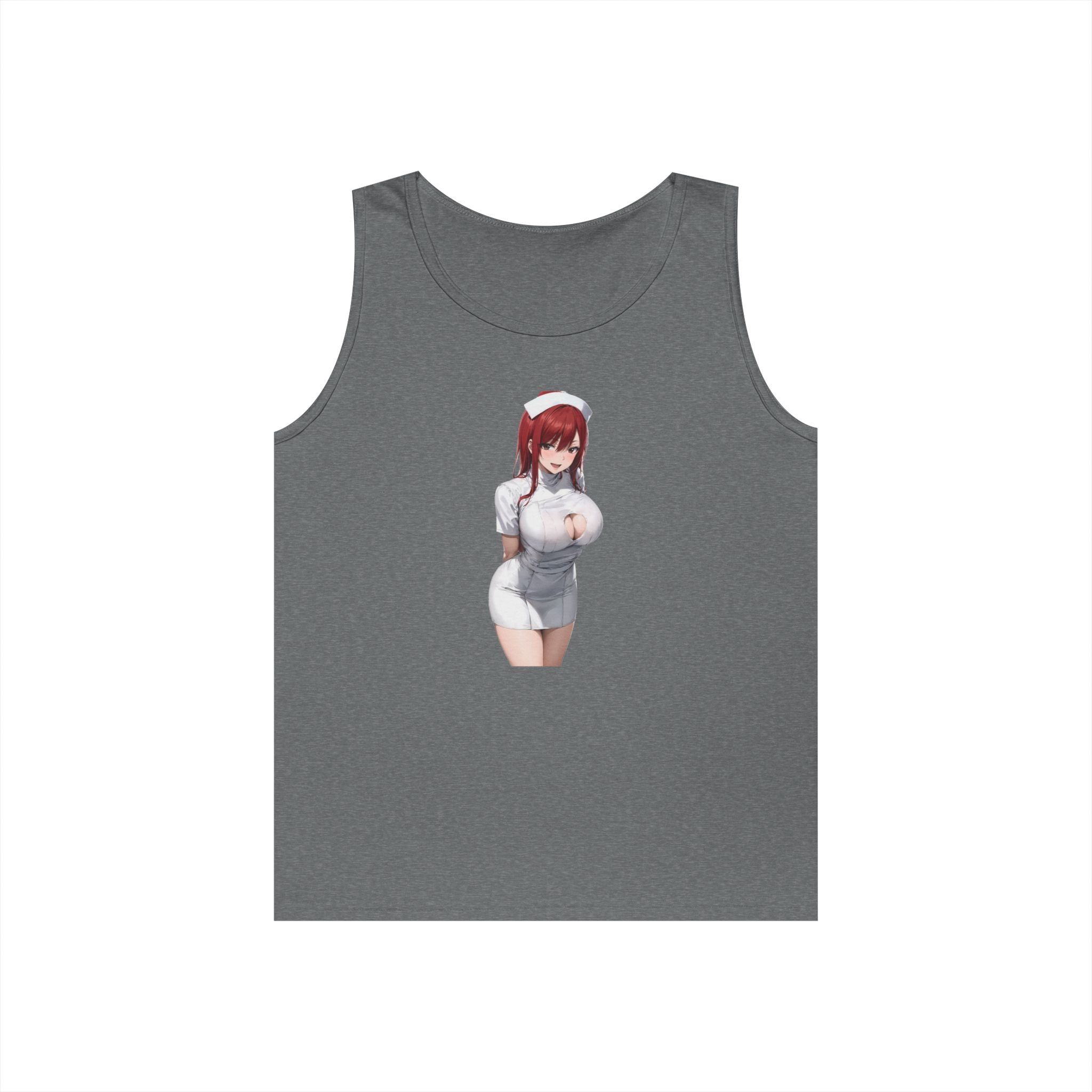 Ezra Scarlet Nurse Uniform Anime Heavy Cotton Tank Top