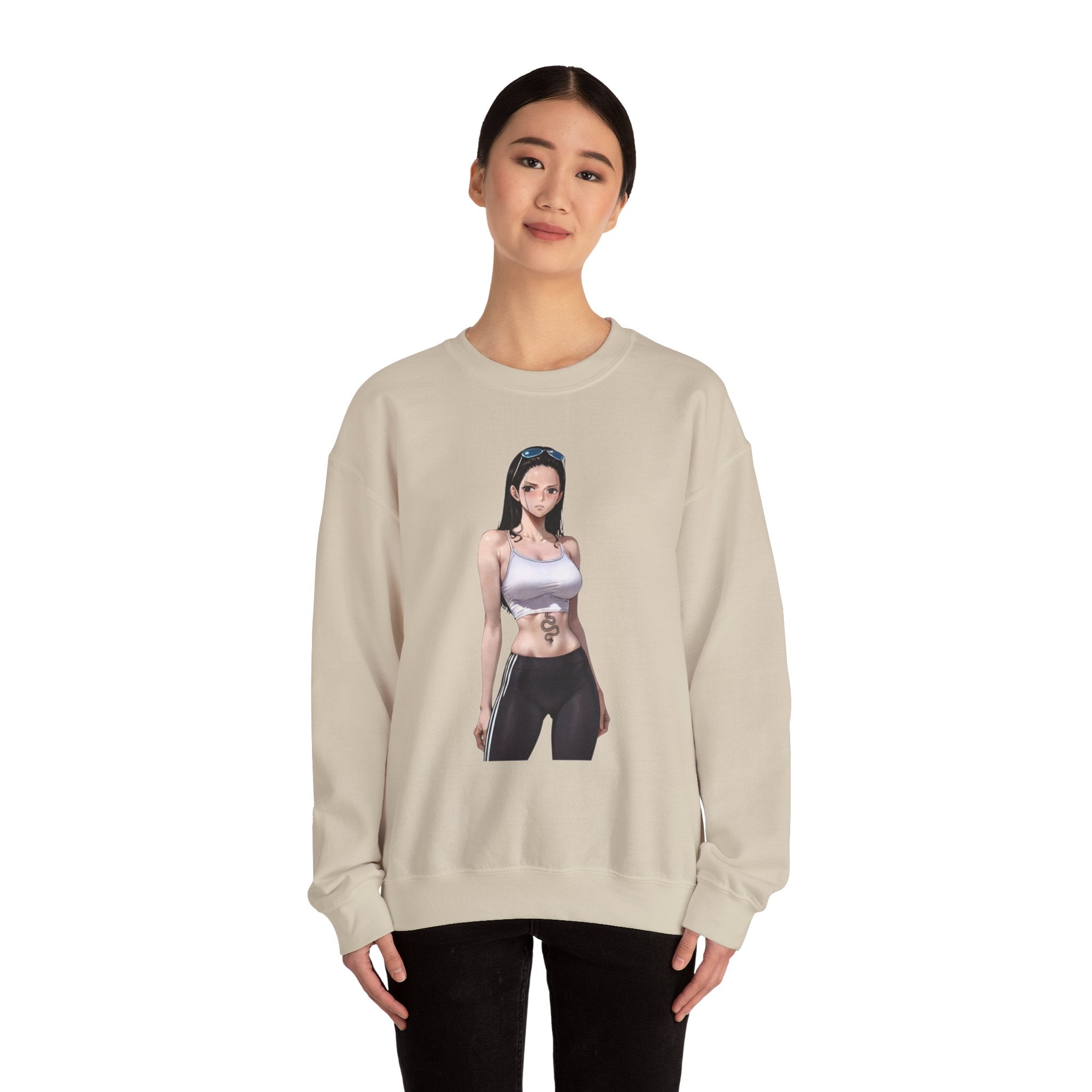 Copy of Nico Robin Catgirl Casual Anime Unisex Heavy Blend™ Crewneck Sweatshirt