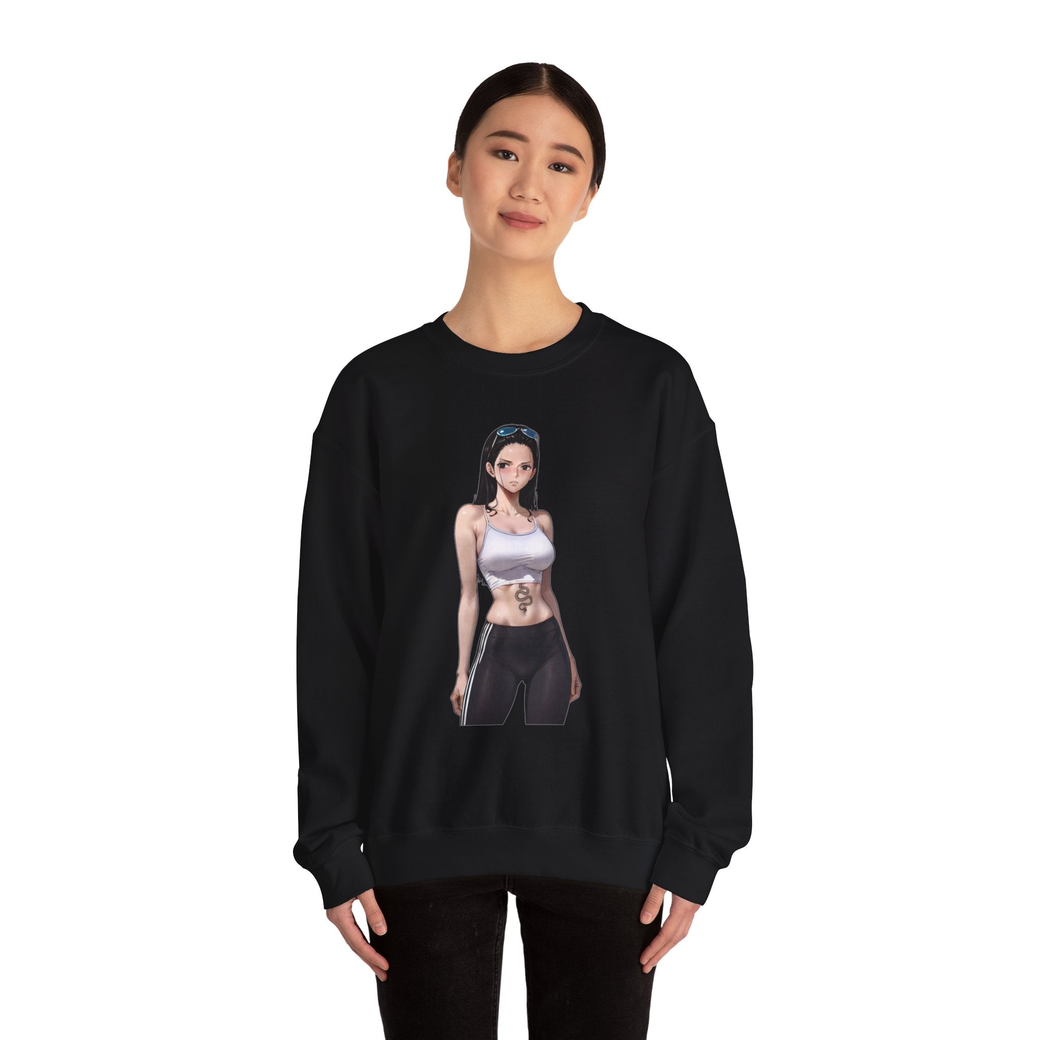 Copy of Nico Robin Catgirl Casual Anime Unisex Heavy Blend™ Crewneck Sweatshirt