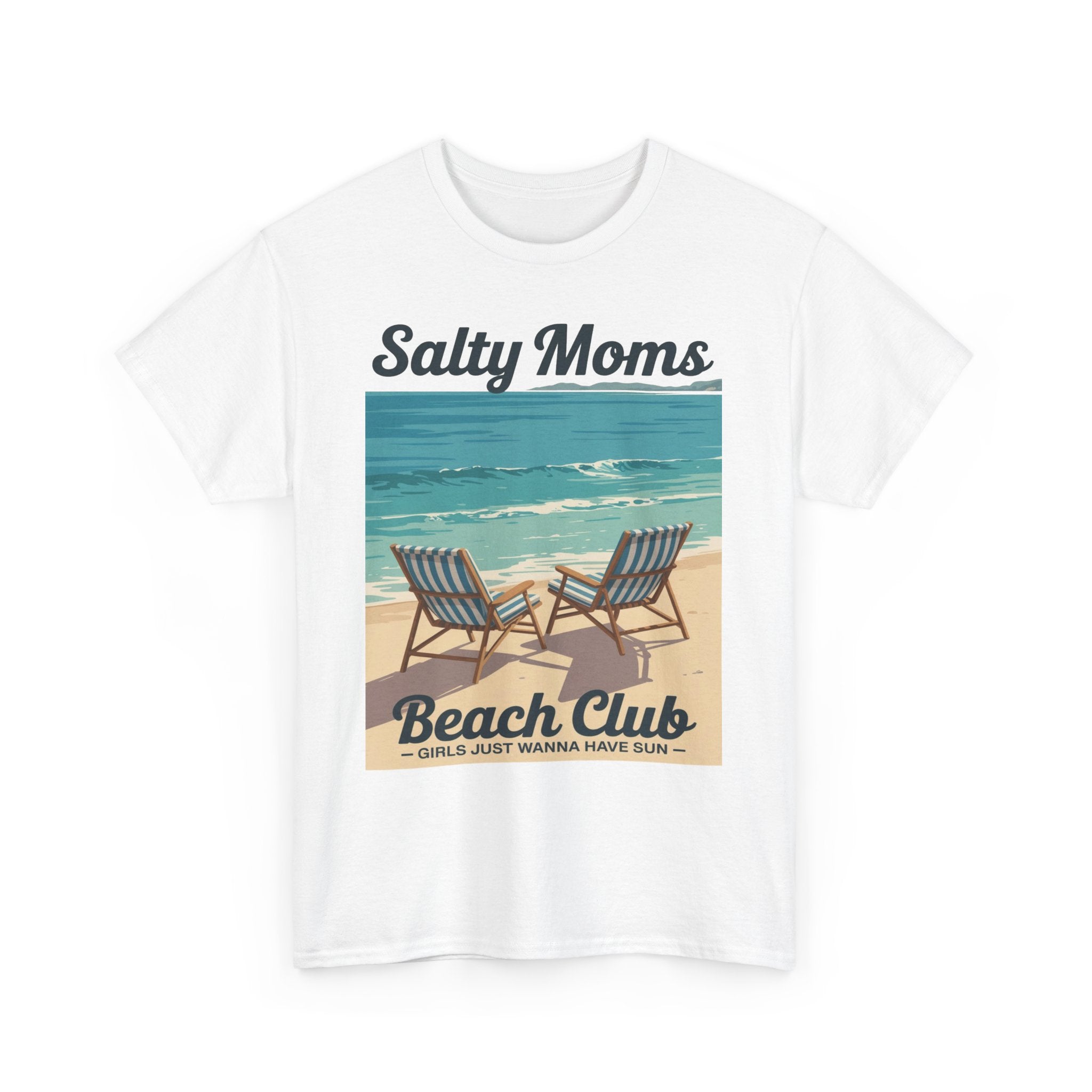 Salty Moms Beach Club Unisex Heavy Cotton Tee