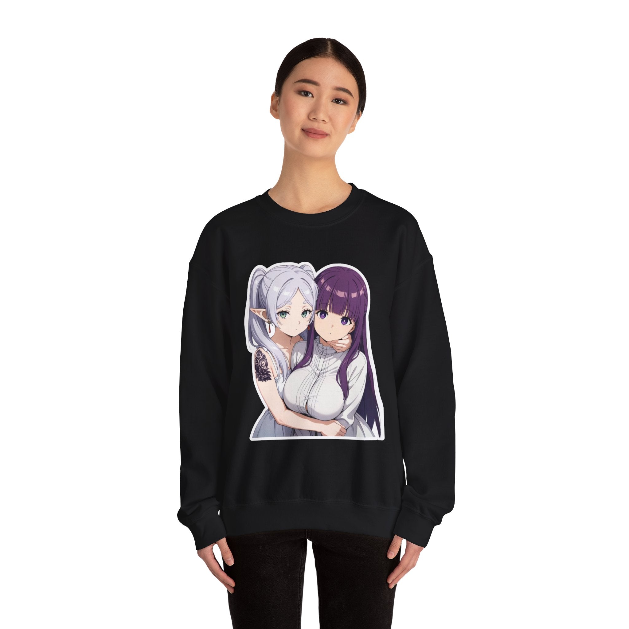 Fern x Frieren Waifu Unisex Heavy Blend™ Crewneck Sweatshirt
