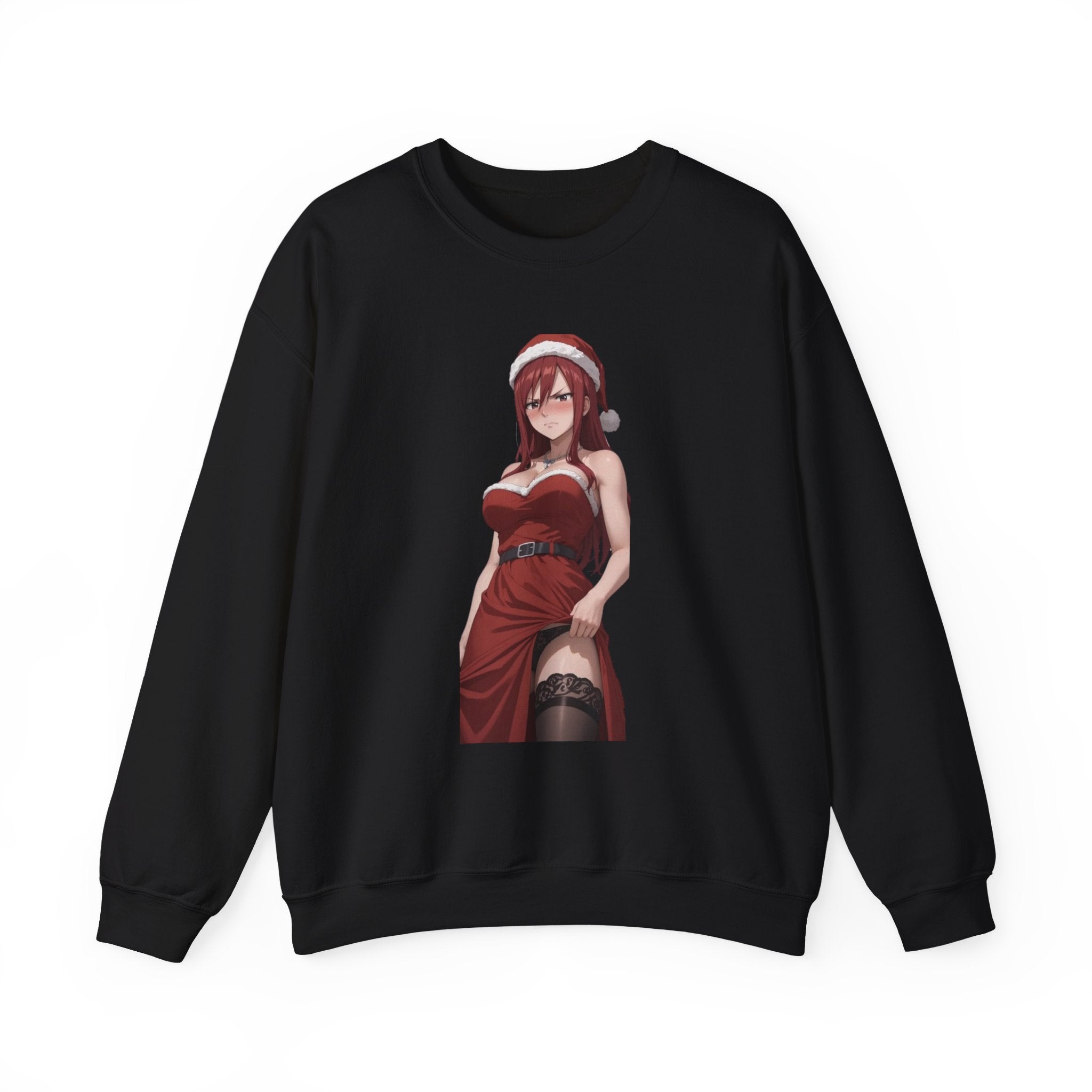 Ezra Scarlet Christmas Themed Angry Unisex Heavy Blend™ Crewneck Sweatshirt
