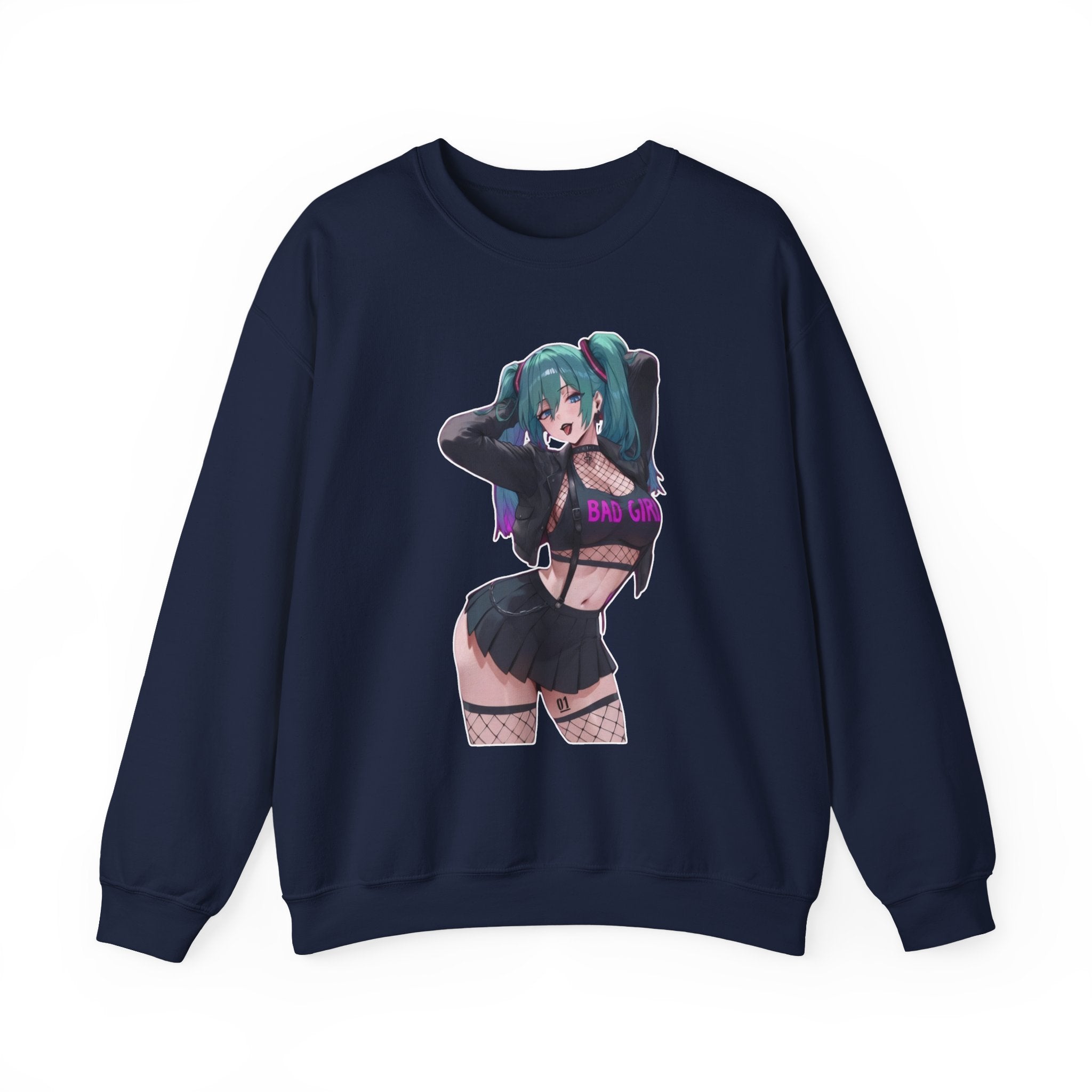 Hatsune Miku Baddie Unisex Heavy Blend™ Crewneck Sweatshirt