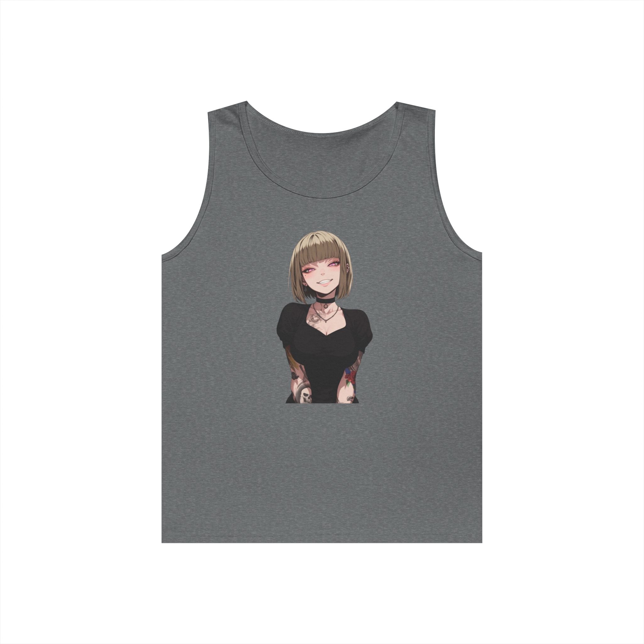 Sexy Style Himiko Toga Skull Tattooed Heavy Cotton Tank Top