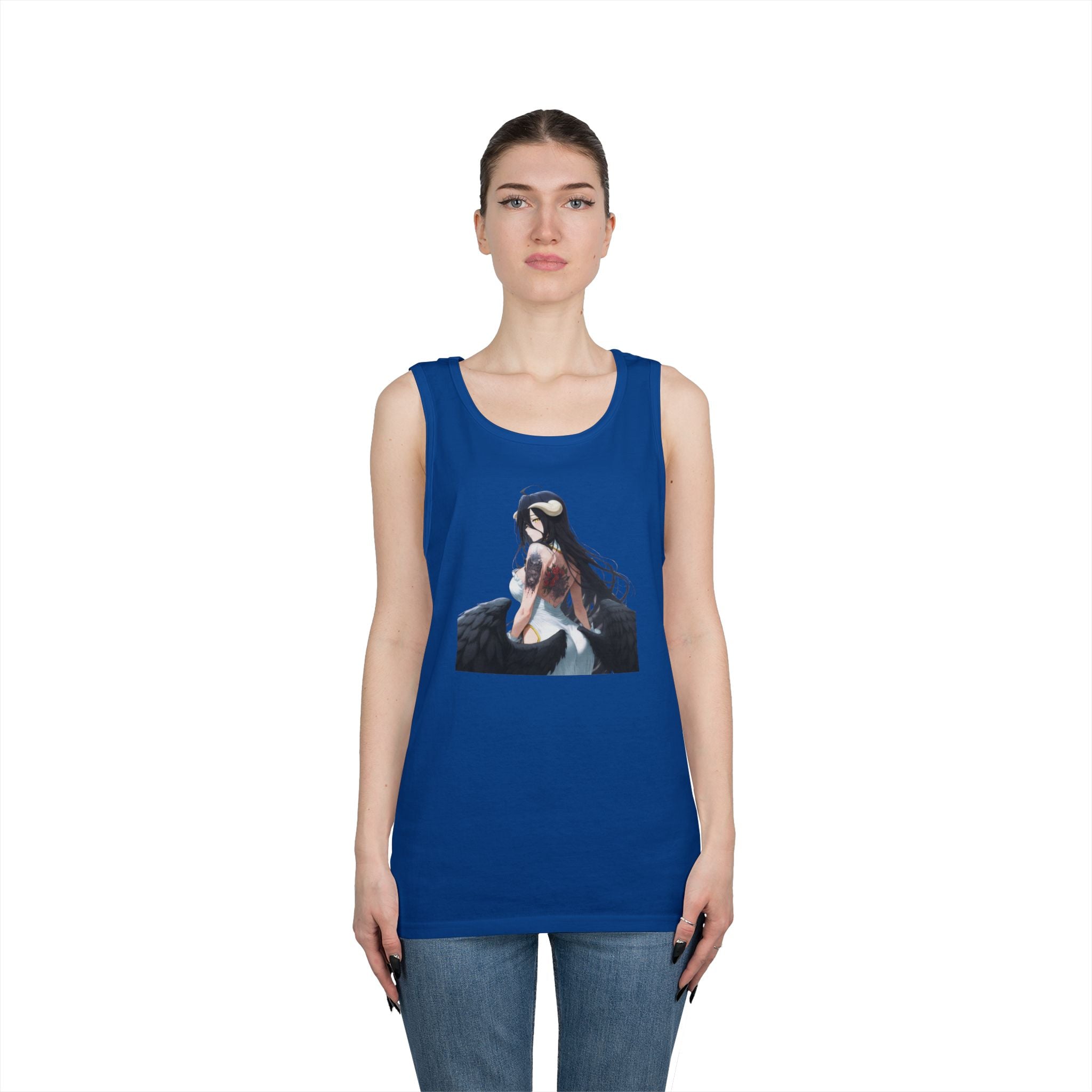 Gothic Albedo Overlord Waifu Heavy Cotton Tank Top