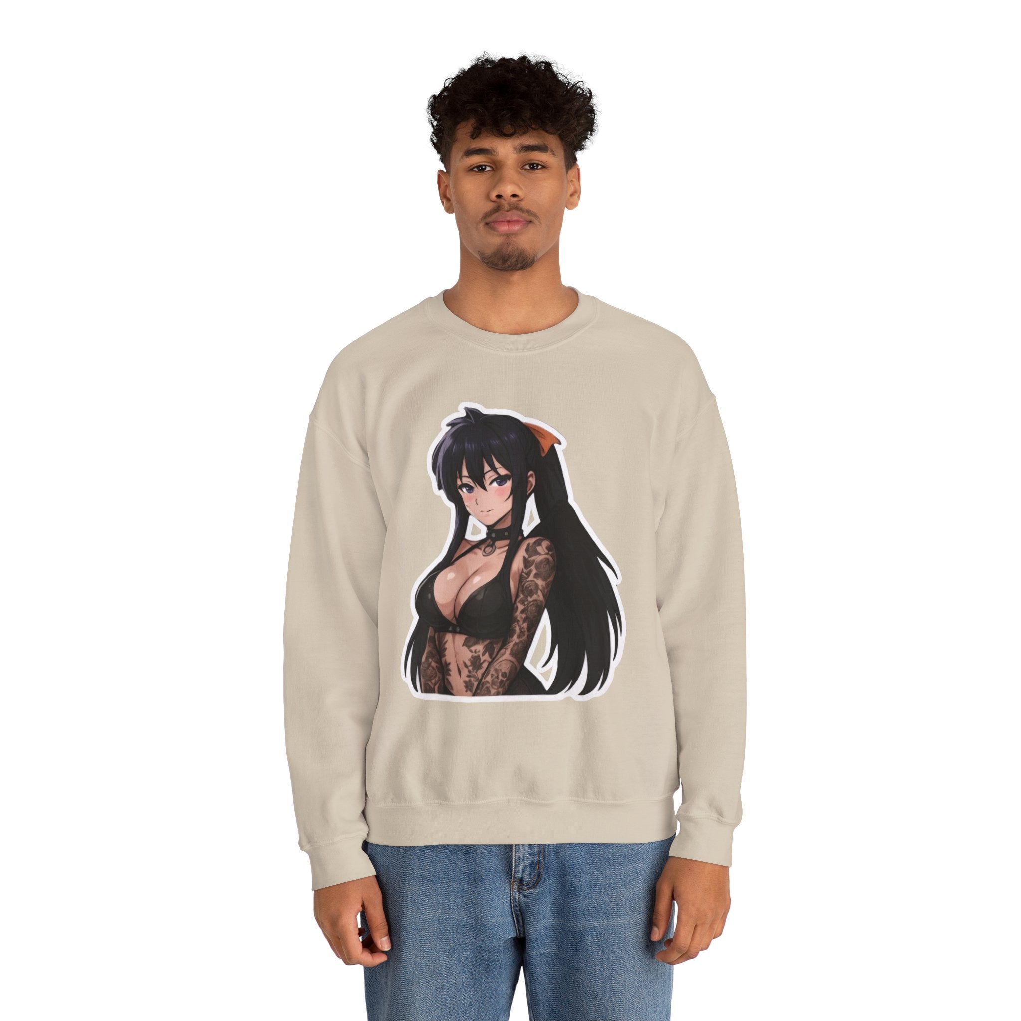 Akeno Himejima Unisex Heavy Blend™ Crewneck Sweatshirt