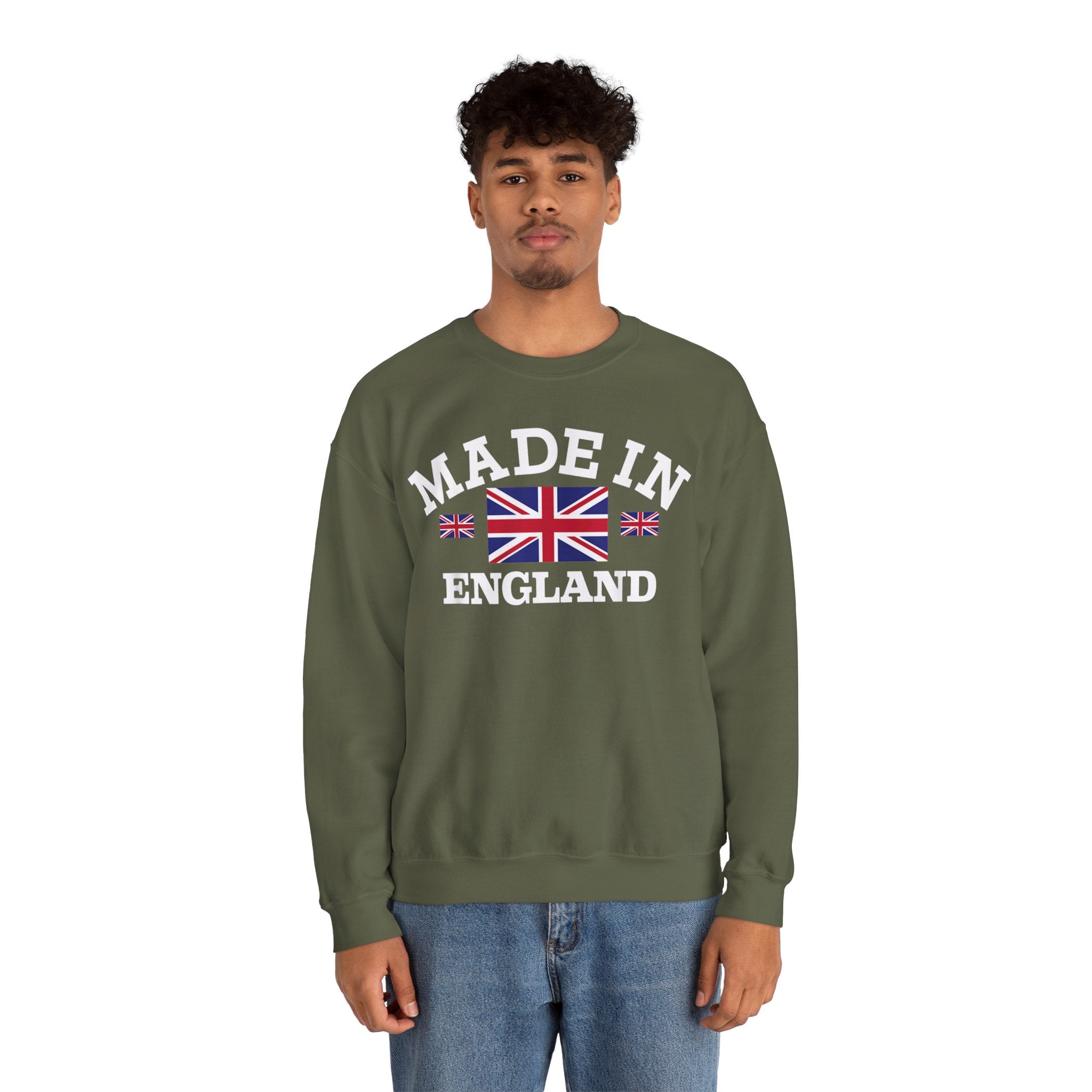 Made in England British Flag Union Jack Unisex Heavy Blend™ Crewneck Sweatshirt