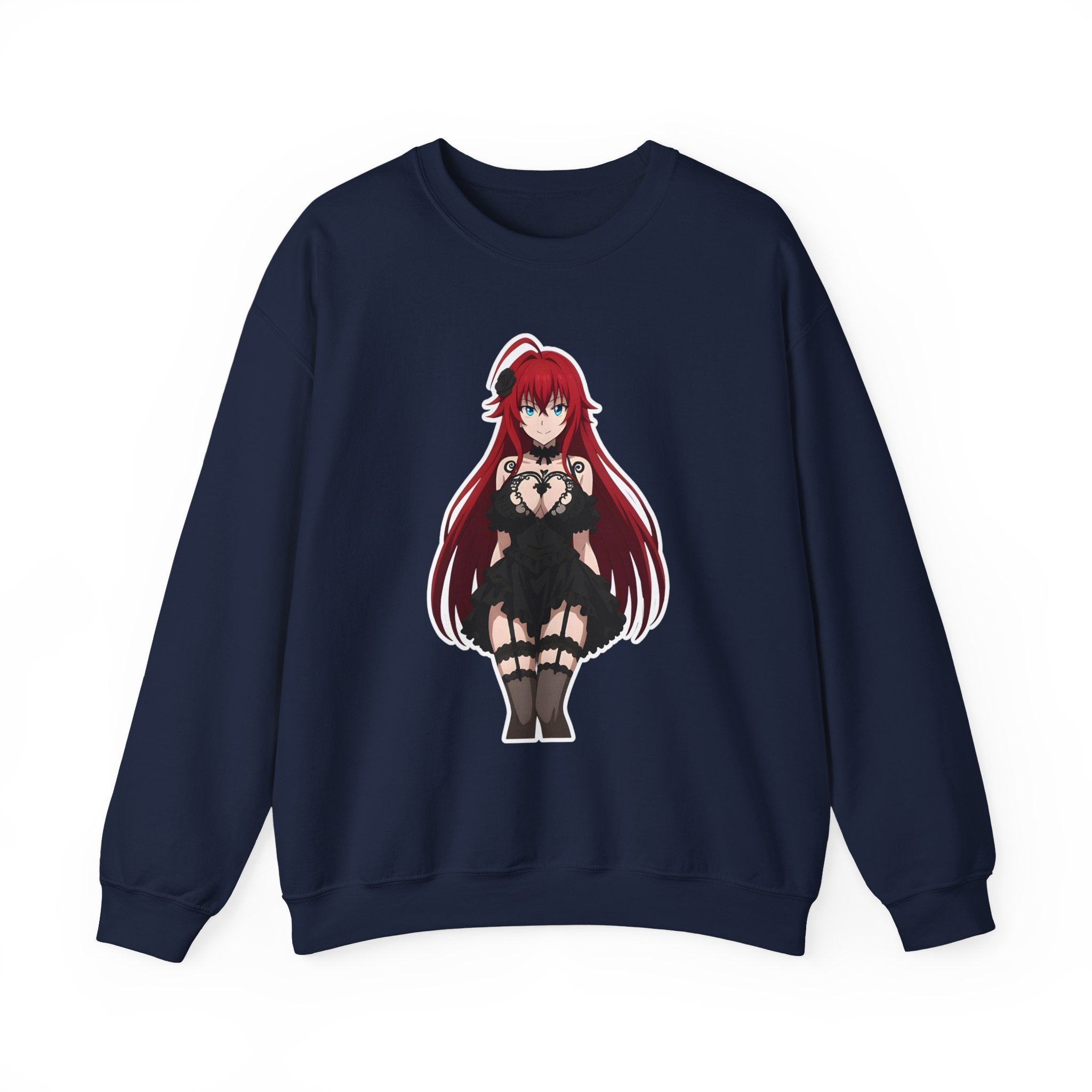 Rias Gremory Gothic Style Waifu Unisex Heavy Blend™ Crewneck Sweatshirt