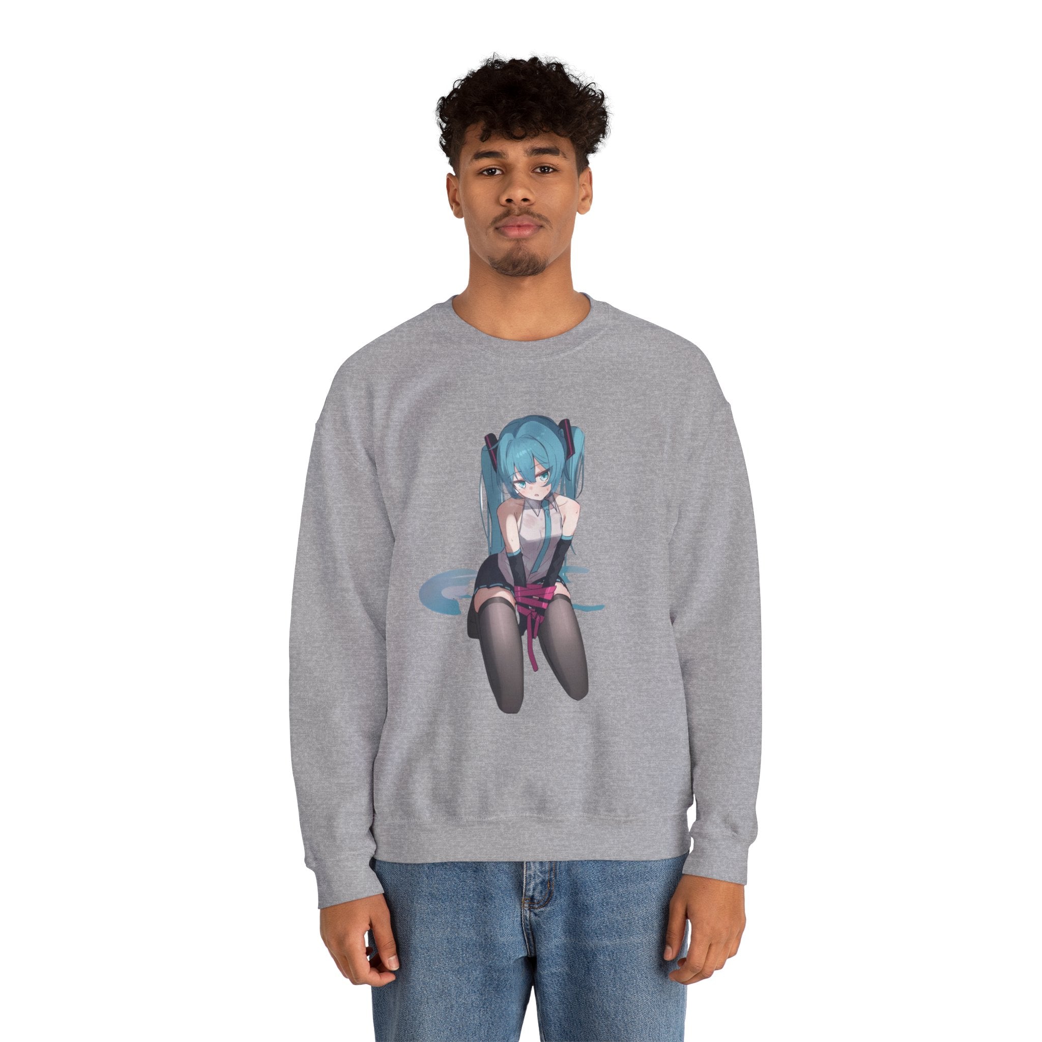 Hatsune Miku Bound Cute Anime Unisex Heavy Blend™ Crewneck Sweatshirt