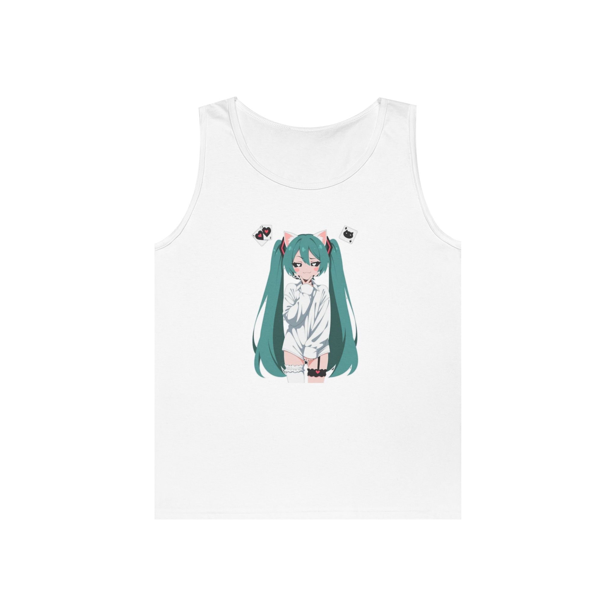 Hatsune Miku Catgirl Cute Heavy Cotton Tank Top