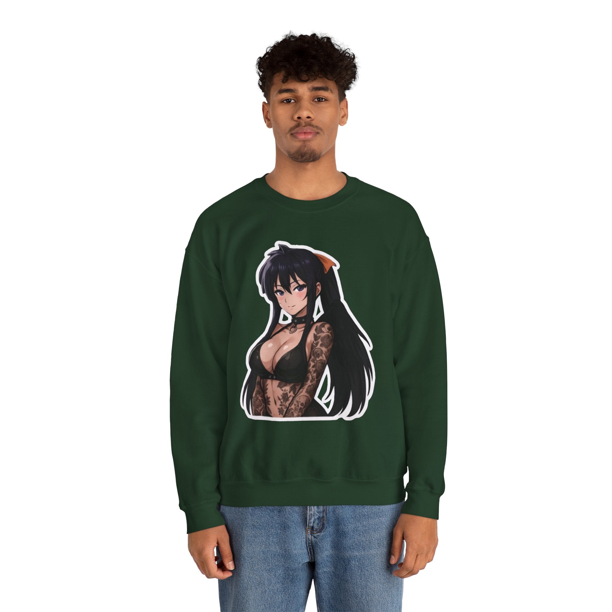 Akeno Himejima Unisex Heavy Blend™ Crewneck Sweatshirt