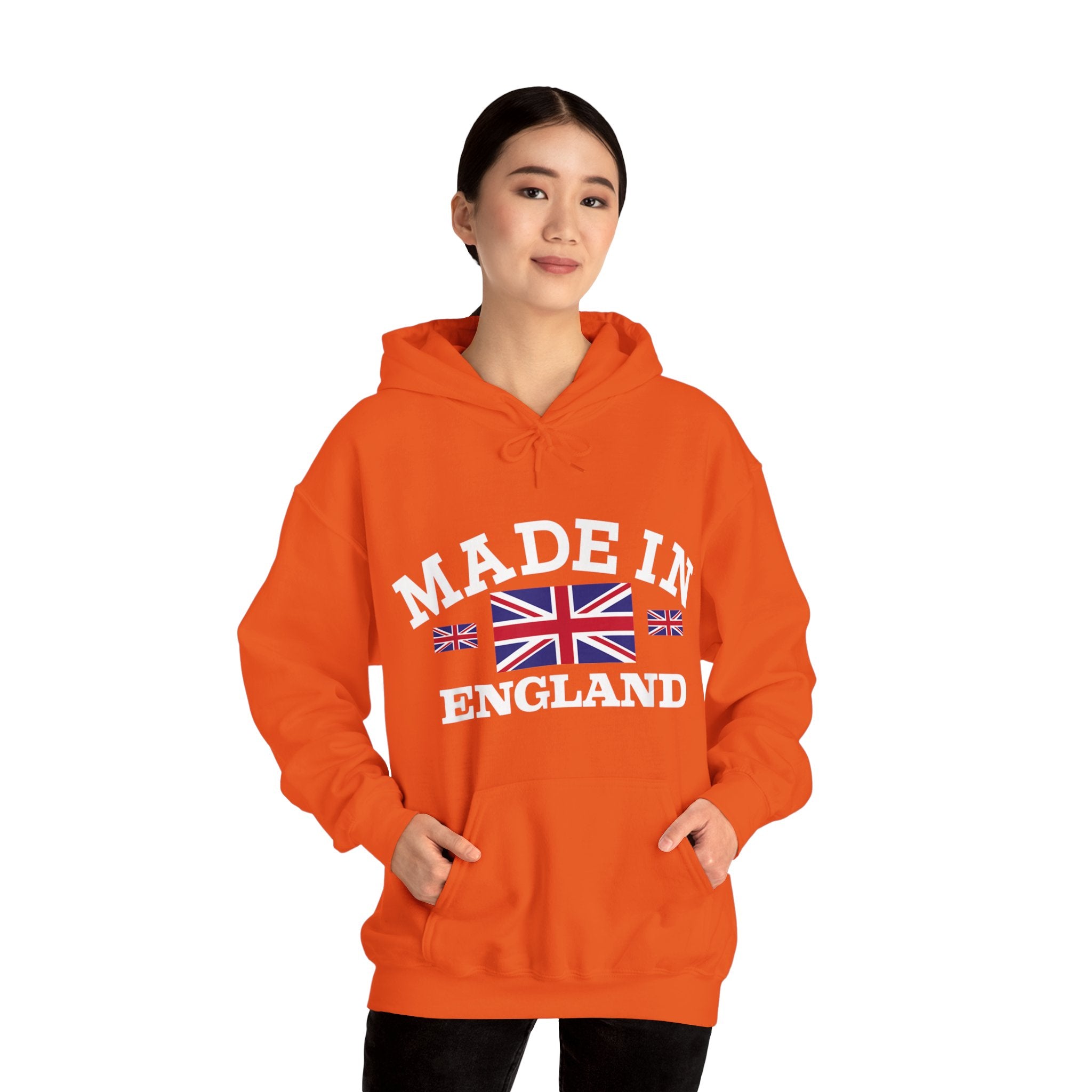 Made in England British Flag Union Jack Unisex Heavy Blend™ Hooded Sweatshirt