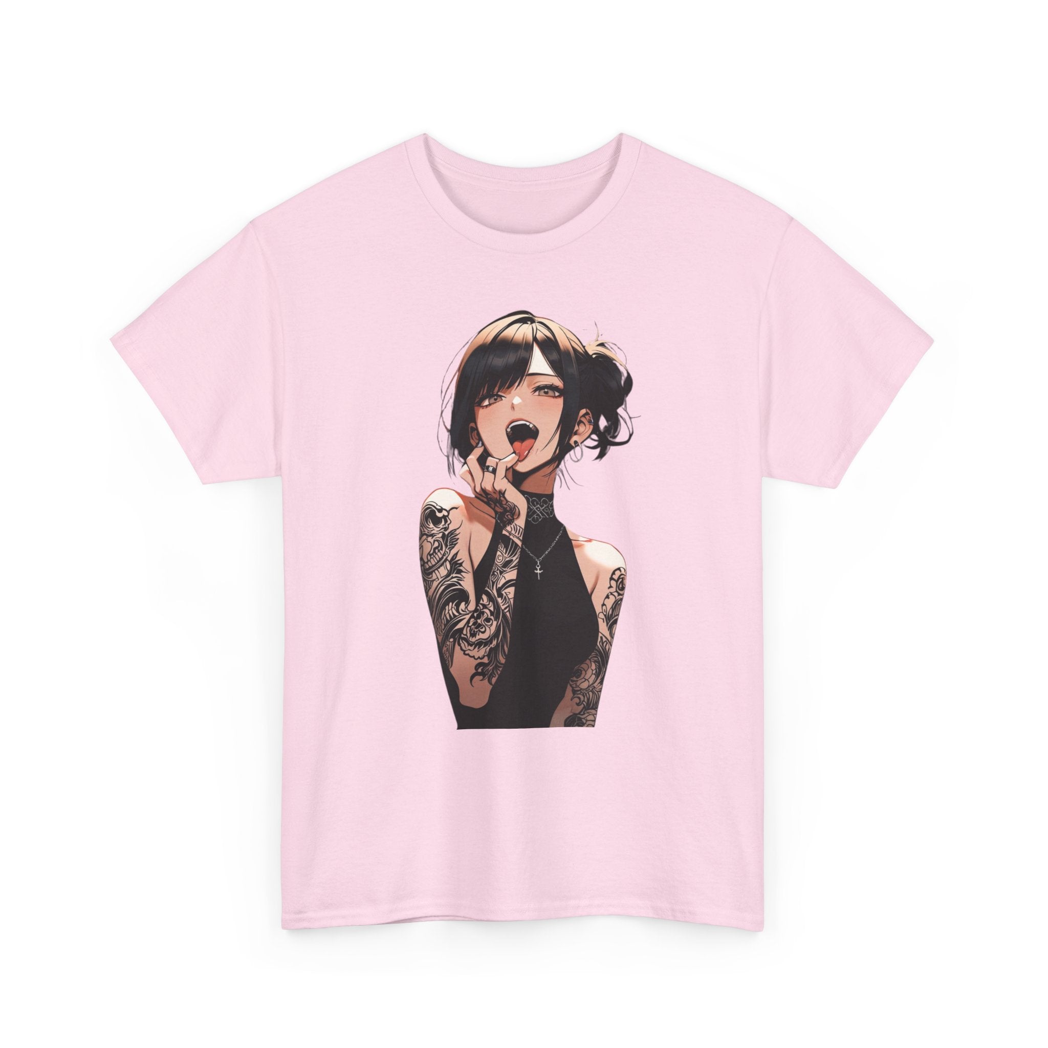 Gothic Himiko Toga Tattooed Ahegao Heavy Cotton Tee